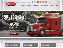 Tablet Screenshot of peterbilt.com